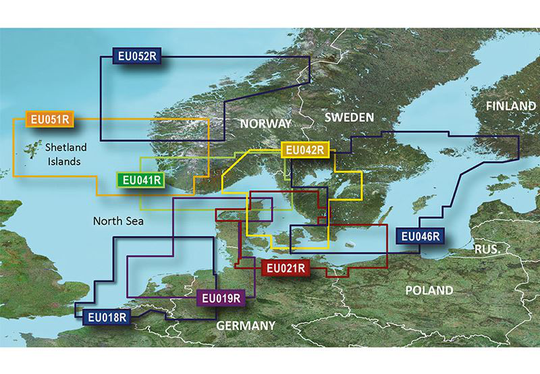 Garmin Arhus-Kiel-Koszalin - BlueChart g3 Vision mSD/SD, Kartat & Ohjelmistot