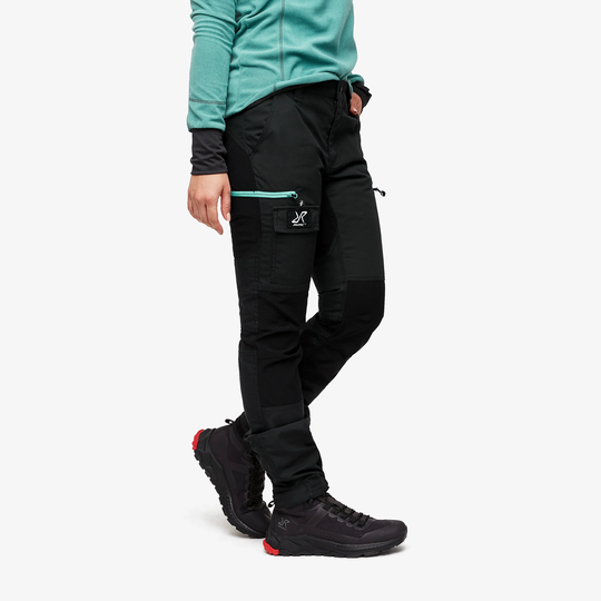 Nordwand Pants Naiset Charcoal Black/Porcelain, Koko:L - Ulkoiluhousut, Vaellushousut & Retkeilyhousut