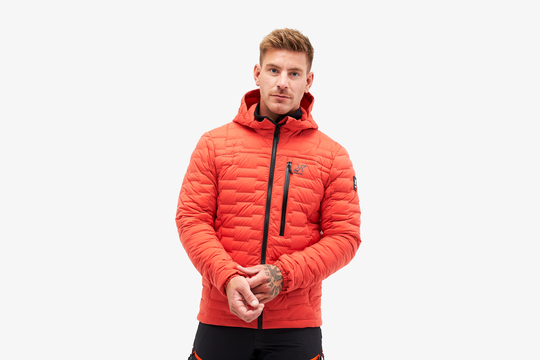 Flex Down Jacket Miehet Paprika, Koko:XL - Ulkoilutakki, Kuoritakki & Tuulitakki