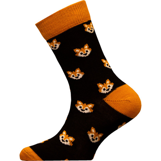 Sukkamestarit Merinovillasukat Kids - Kettu Musta - Unisex - 28-30 - Partioaitta