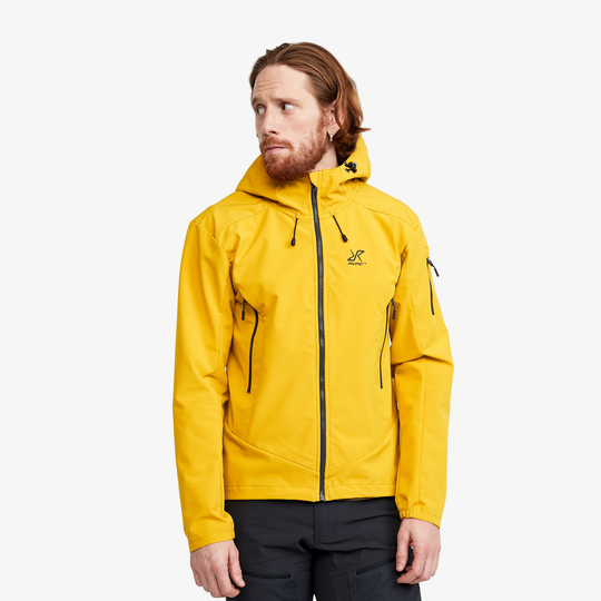 Reckon Softshell Jacket Miehet Lemon Curry, Koko:L - > Softshell-takit