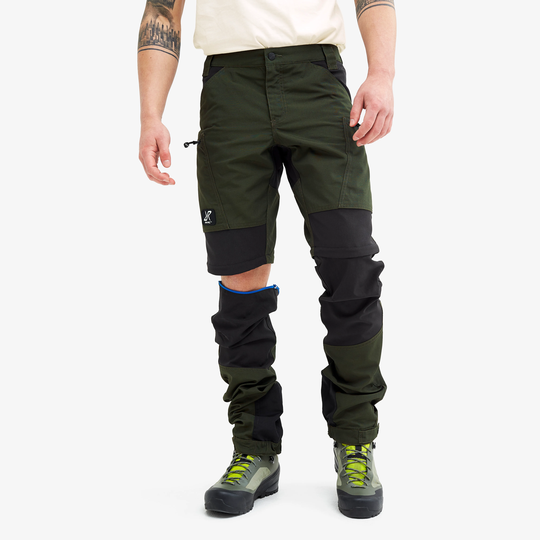 Nordwand Pro Zip-off Pants Miehet Forest Green, Koko:L - Zip-off-housut