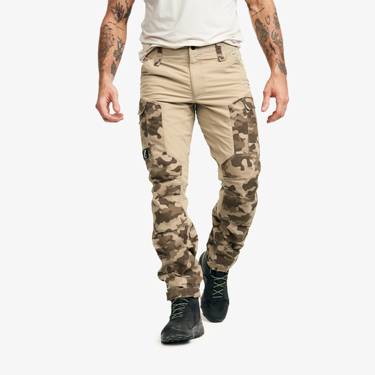 RVRC GP Pants Miehet Khaki Camo, Koko:L -
