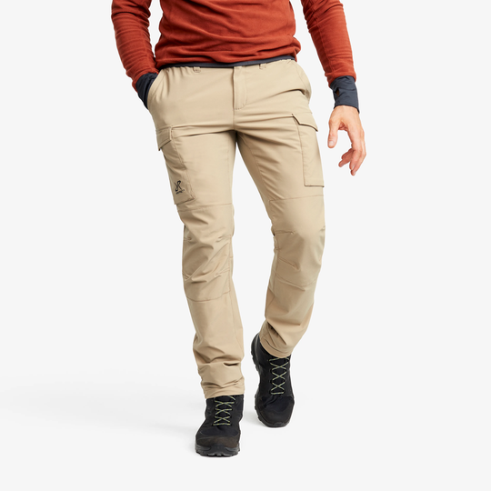 Adventure Cargo Stretch Pants Miehet Khaki, Koko:2XL - Ulkoiluhousut, Vaellushousut & Retkeilyhousut