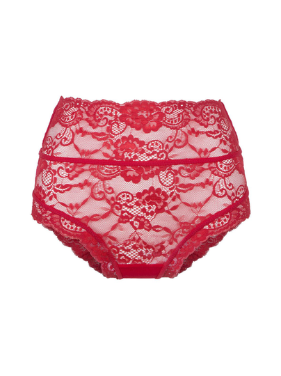Lace love high waist brief -alushousut