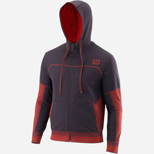 Wilson Rush Pro Seamless Hooded Jacket, Miesten padel ja tennis paita
