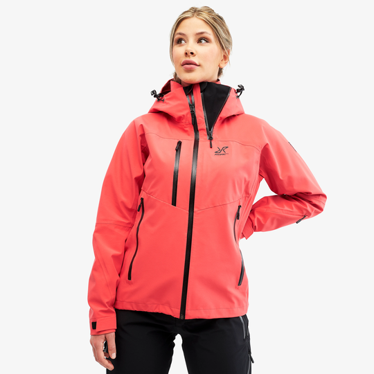 Cyclone Rescue Jacket 2.0 Naiset Spiced Coral, Koko:S - Ulkoilutakki, Kuoritakki & Tuulitakki