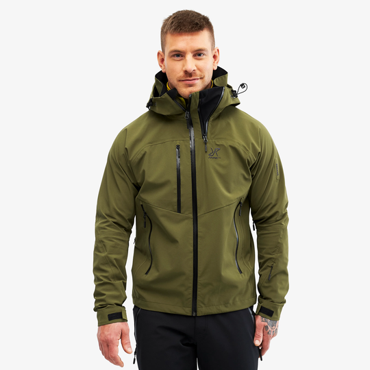 Cyclone Rescue Jacket 2.0 Miehet Dark Olive, Koko:XL - Ulkoilutakki, Kuoritakki & Tuulitakki