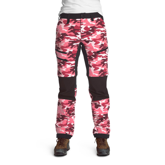 Is Not Enough Arete Zipoff Pants - Hot Pink Camouflage - Naiset - XS - Partioaitta
