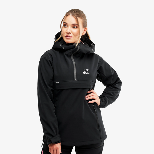 Hiball Anorak Naiset Jetblack, Koko:L - Ulkoilutakki, Kuoritakki & Tuulitakki