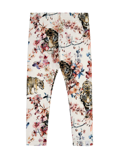 Print leggings, tiger blossom