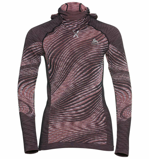 Odlo Women's The Blackcomb ECO long sleeve with facemask