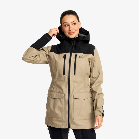 Outdoor Jacket Naiset Khaki, Koko:L - Ulkoilutakki, Kuoritakki & Tuulitakki