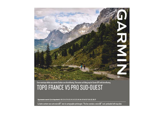Garmin TOPO Ranska v5 PRO Lounas Garmin microSD™-/SD™-kortti, Kartat & Ohjelmistot