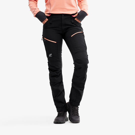 RVRC GP Pro Pants Naiset Black/Burnt Coral, Koko:L - Ulkoiluhousut, Vaellushousut & Retkeilyhousut