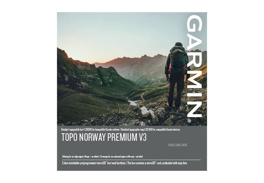 Garmin TOPO Norja Premium v3 Region 1 – Sorvest Garmin microSD™/SD™ card, Kartat & Ohjelmistot
