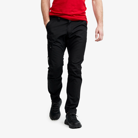Outdoor Basic Pants Miehet Black, Koko:L - Ulkoiluhousut, Vaellushousut & Retkeilyhousut