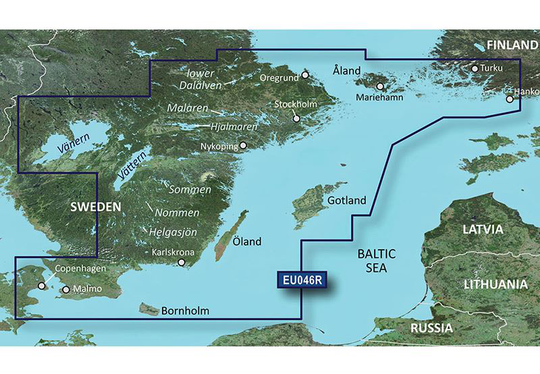 Garmin Ruotsi Kaakko VEU046R - BlueChart g3 Vision mSD/SD, Kartat & Ohjelmistot