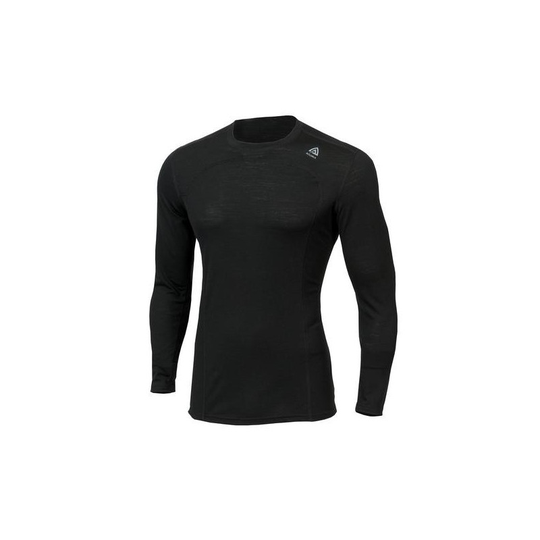 Aclima LW Crew Neck miesten ohut merinovilla-aluspaita musta