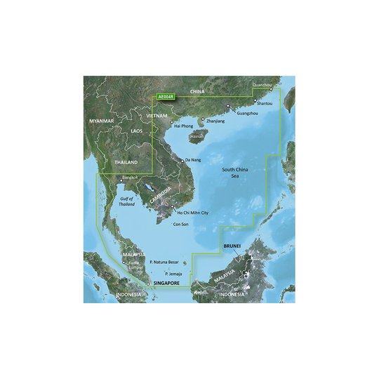 Garmin South China Sea microSD™/SD™ -kortti: HXAE004R, Kartat & Ohjelmistot
