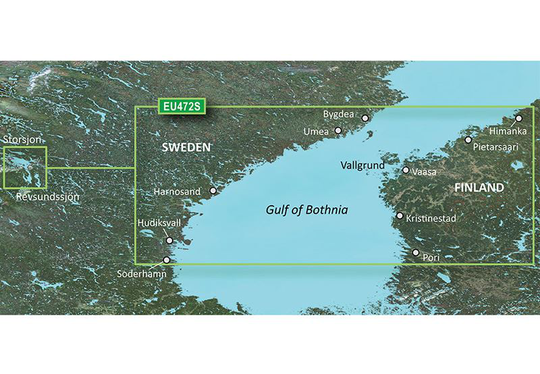 Garmin Gulf of Bothnia, Center - BlueChart g3 Vision mSD/SD, Kartat & Ohjelmistot