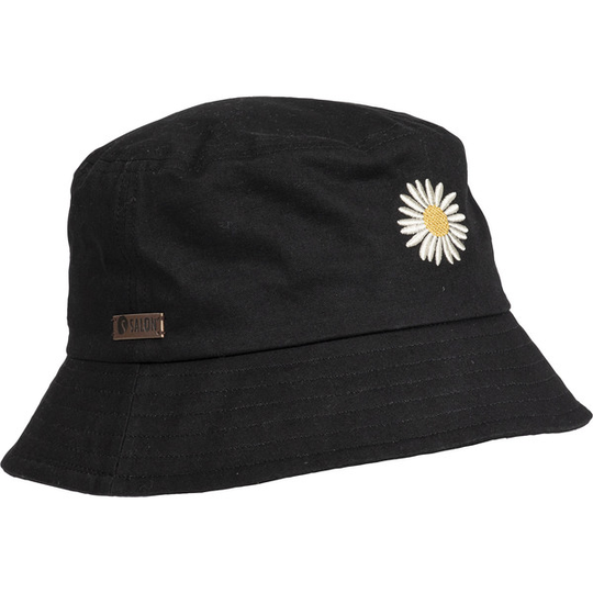 Salon Lakkitehdas Bucket Hat - Musta Päivänkakkara - Unisex - 56 - Partioaitta
