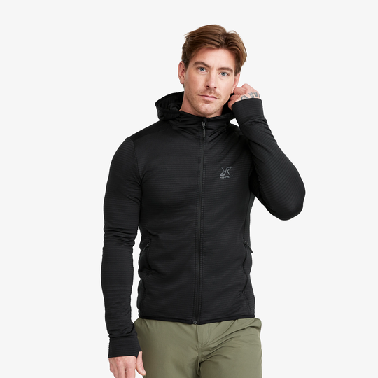 Waffle Hoodie Miehet Black, Koko:XL - Miehet > Paidat > Hupparit