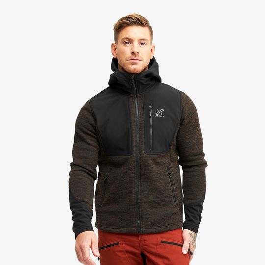 Wander Pro Wool Hoodie Miehet Mud, Koko:L - Miehet > Paidat > Hupparit