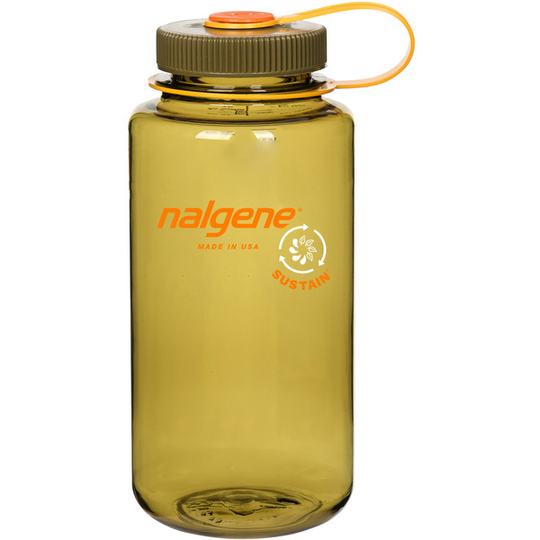 Nalgene Wide Mouth 1.0l Sustain - Olive - OneSize - Partioaitta