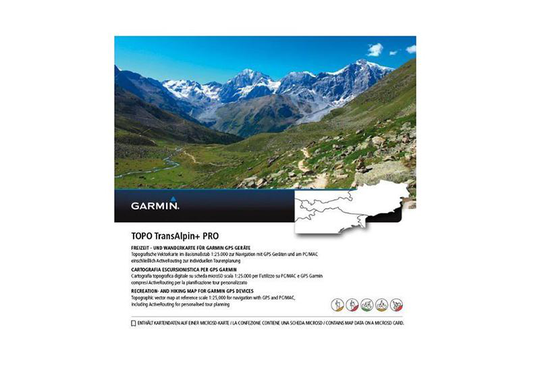 Garmin TOPO (Itäiset Alpit) TransAlpine + PRO Garmin microSD™/SD™-kortti, Kartat & Ohjelmistot
