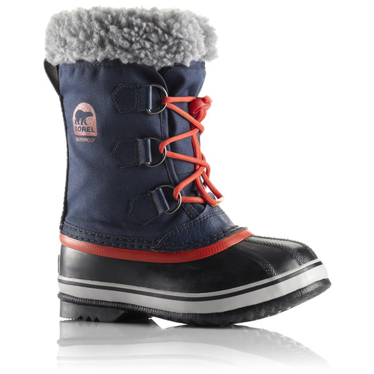 Sorel Yoot Pac Nylon - Collagiate Navy, Sail Red - Lapset - US 2 - Partioaitta
