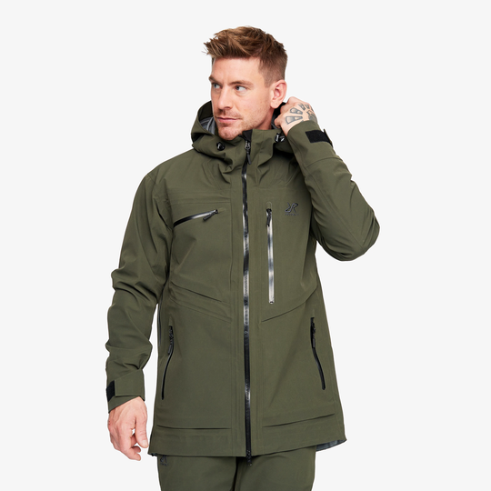Cyclone LX Jacket Miehet Forest Night, Koko:2XL - Ulkoilutakki, Kuoritakki & Tuulitakki