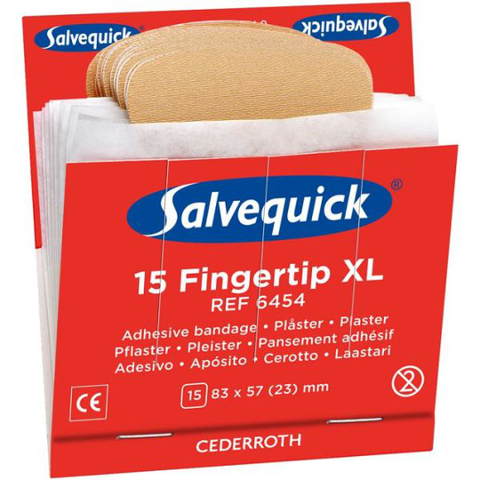 Salvequick 6454 Sormenpäälaastari XL 6x15st