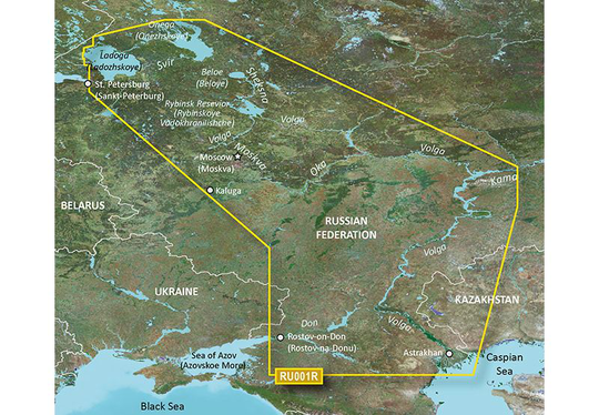 Garmin Russian Inland Waterways Garmin microSD™/SD™ card: HXEU062R, Kartat & Ohjelmistot