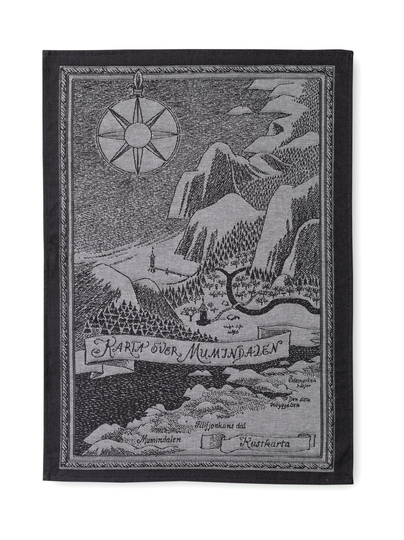 Muumilaakson kartta -keittiöpyyhe 50 x 70 cm, 2 kpl