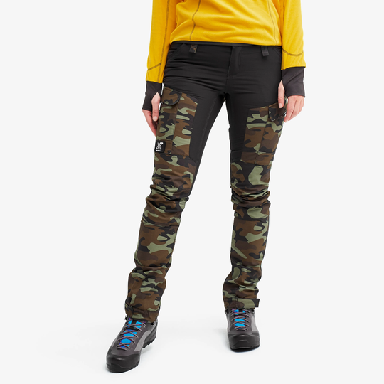 RVRC GP Pants Naiset Tobacco Camo, Koko:XS - Ulkoiluhousut, Vaellushousut & Retkeilyhousut