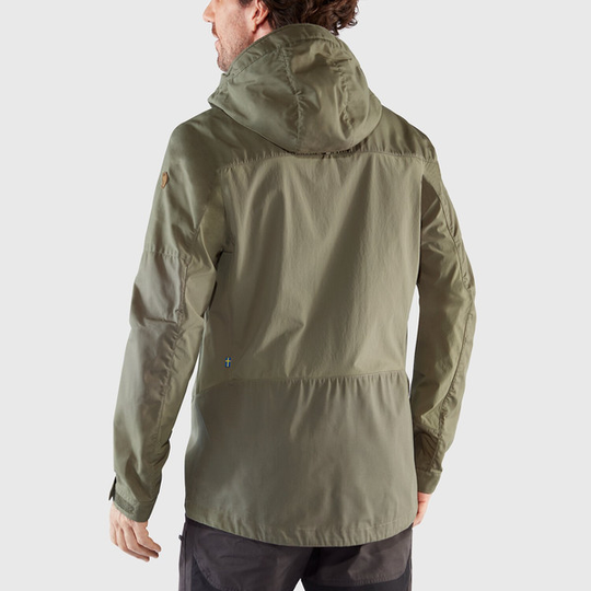 Fjällräven Abisko Lite Trekking Jacket M - Patina Green-dark Grey - Miehet - L - Partioaitta