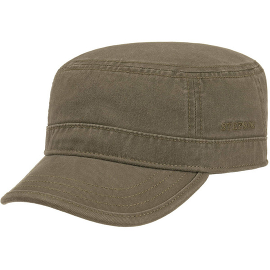 Stetson Army Cap Cotton - Olive - Unisex - M - Partioaitta