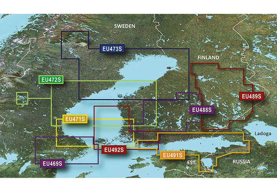 Garmin Stockholm and Mälaren - BlueChart g3 Vision mSD/SD, Kartat & Ohjelmistot