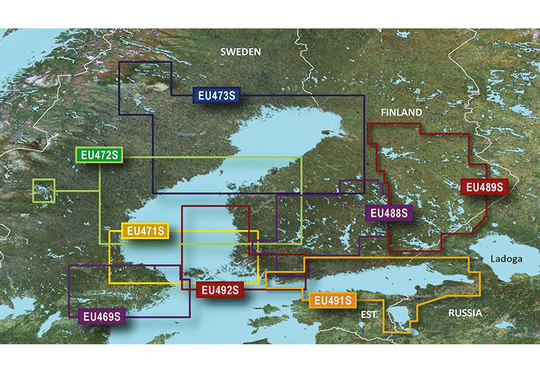 Garmin Hanko-St. Petersb-Tallin Garmin microSD™/SD™ card: VEU491S - Hanko-St. Petersb-Tallin, Kartat & Ohjelmistot