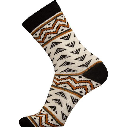Sukkamestarit Merinovillasukat - Boho Raita Ao Musta-valk - Unisex - 35-38 - Partioaitta