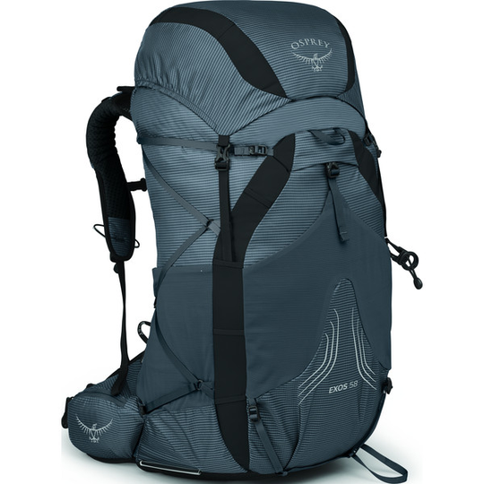 Osprey Exos 58 - Tungsten Grey - Miehet - L/XL - Partioaitta