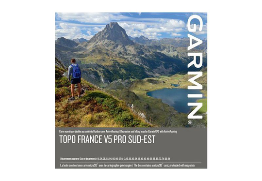 Garmin TOPO Ranska v5 PRO Kaakko Garmin microSD™/SD™ card, Kartat & Ohjelmistot