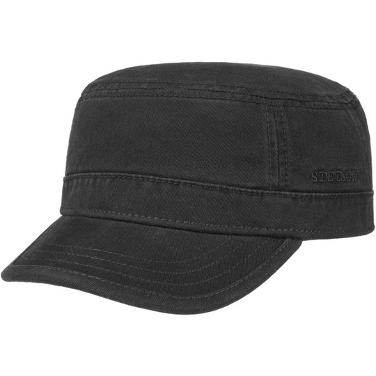 Stetson Army Cap Cotton - Black - Unisex - M - Partioaitta