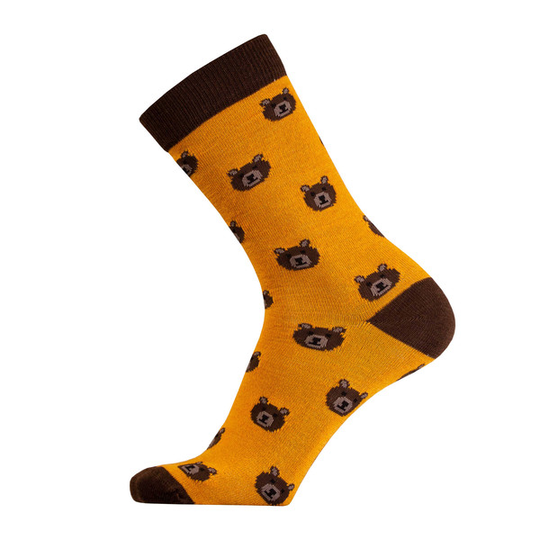Sukkamestarit Merinovillasukat - Karhu Okra - Unisex - 35-38 - Partioaitta
