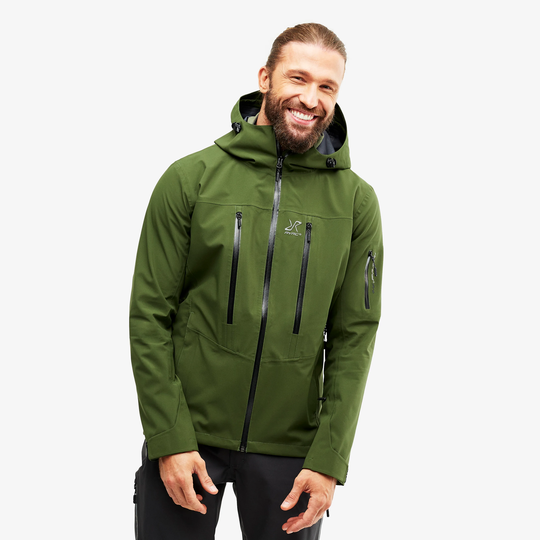 Whisper Jacket Miehet Green, Koko:XL - Ulkoilutakki, Kuoritakki & Tuulitakki