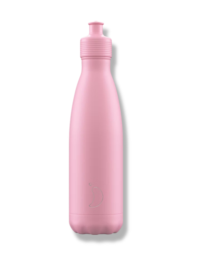 Chillys sports bottle pastel pink -juomapullo 500 ml