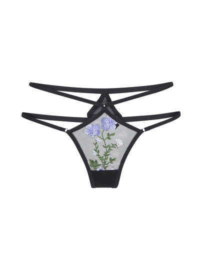 Flower mesh string -alushousut