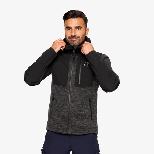 Wander Pro Wool Hoodie Miehet Anthracite, Koko:L - Miehet > Paidat > Hupparit
