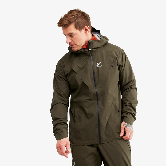 Typhoon Jacket Miehet Mud, Koko:L - Ulkoilutakki, Kuoritakki & Tuulitakki